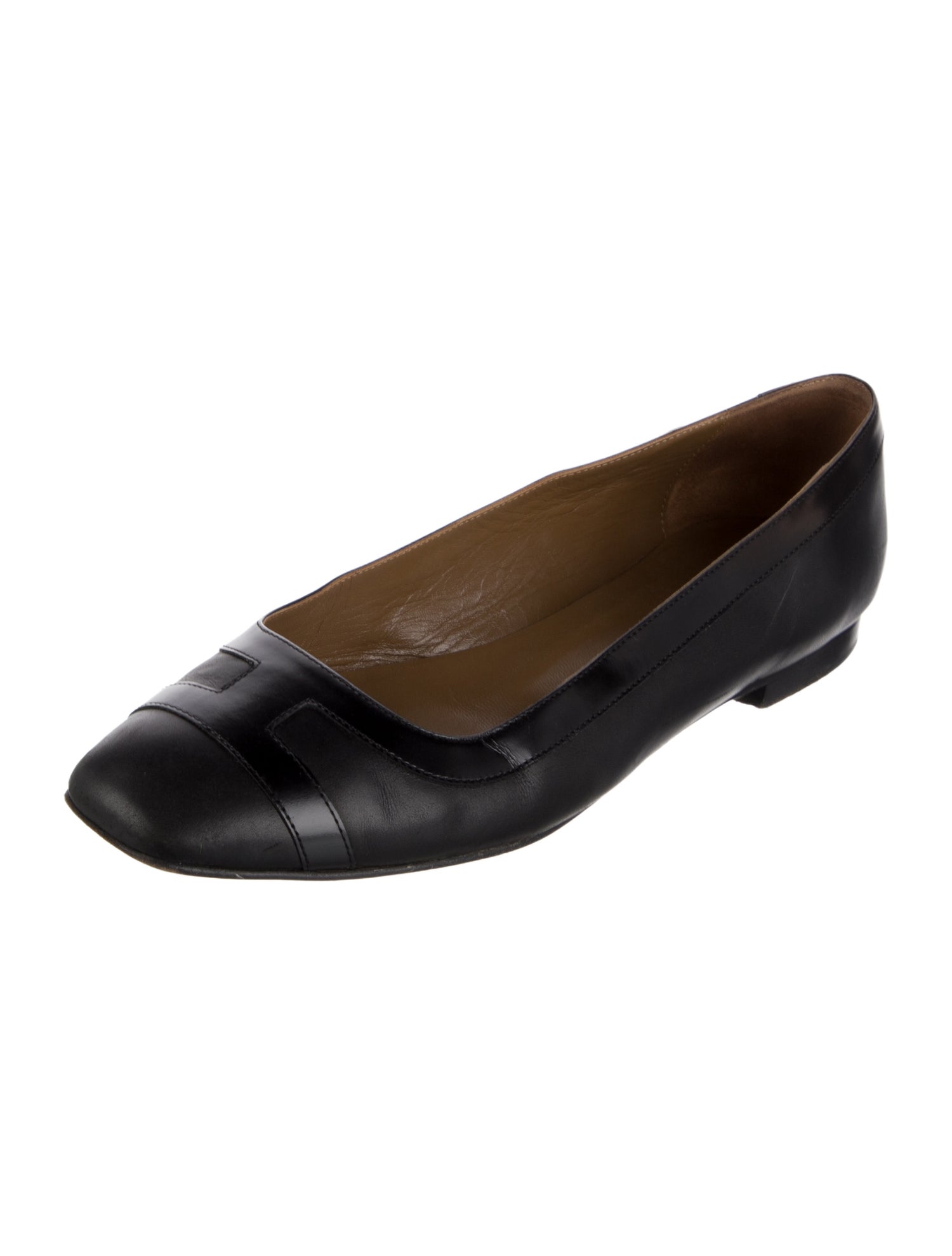 Hermès Infinitif Leather Ballet Flats
