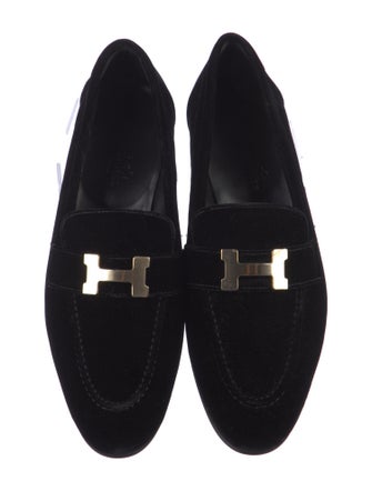 Hermès Paris H Logo Loafers