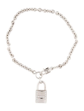 Hermès 18K Diamond Kelly Cadenas Bracelet
