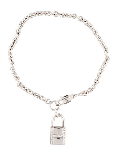 Hermès 18K Diamond Kelly Cadenas Bracelet