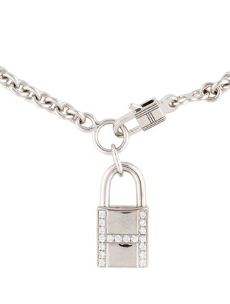 Hermès 18K Diamond Kelly Cadenas Bracelet