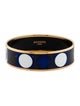 Hermès Vintage Deco Dot Wide Enamel Bangle Bracelet