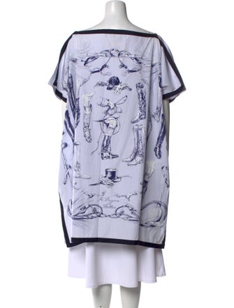 Hermès Printed Bateau Neckline Tunic