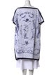 Hermès Printed Bateau Neckline Tunic
