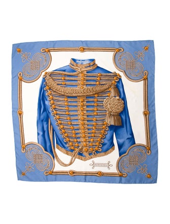 Hermès Brandebourgs Silk Scarf