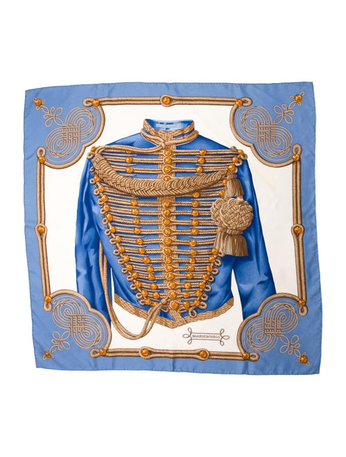 Hermès Brandebourgs Silk Scarf