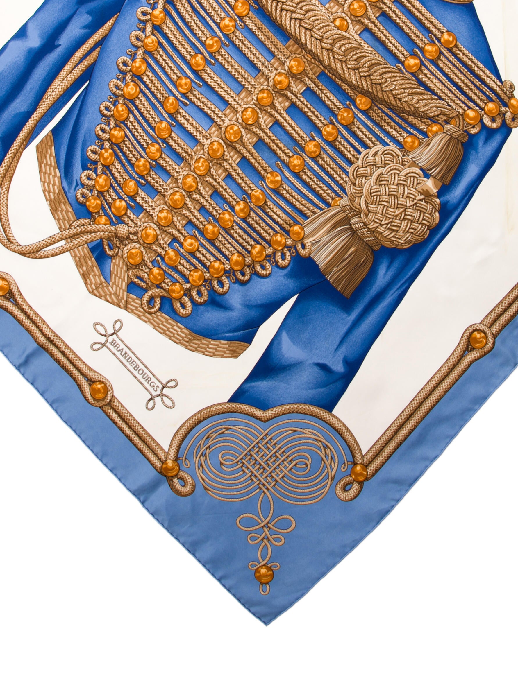 Hermès Brandebourgs Silk Scarf