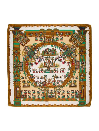 Hermès Astres et Soleils Silk Scarf