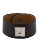 Hermès Leather Medor Stud Wrap Bracelet