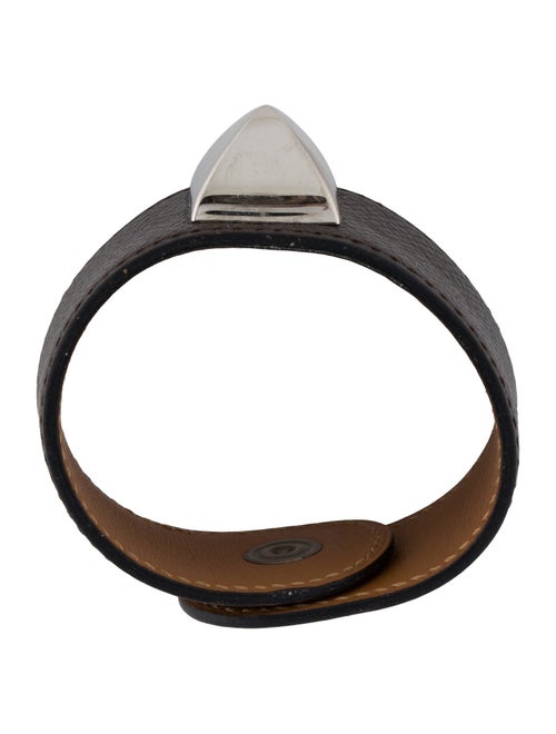 Hermès Leather Medor Stud Wrap Bracelet