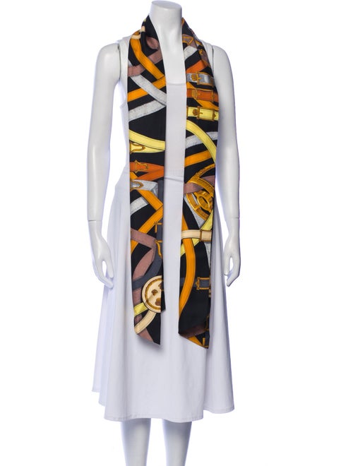 Hermès Cavalcadour Maxi Silk Twilly Scarf