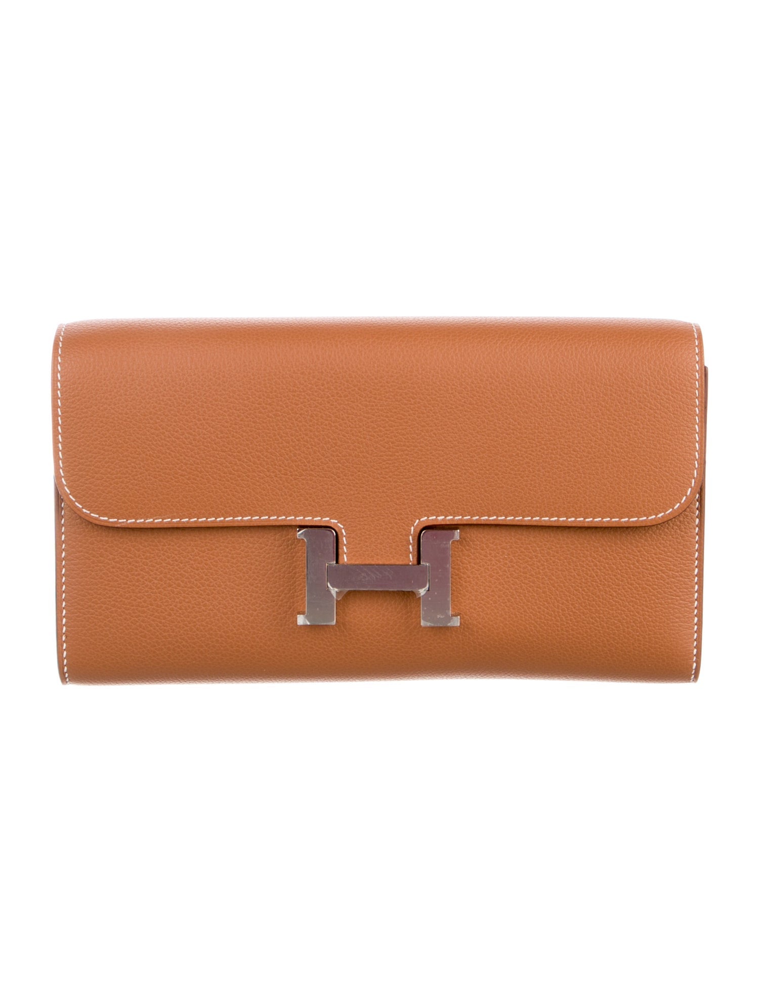 Hermès 2024 Evercolor Constance Wallet To Go w/ Strap