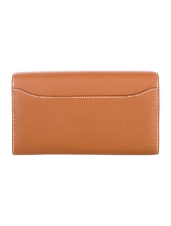 Hermès 2024 Evercolor Constance Wallet To Go w/ Strap