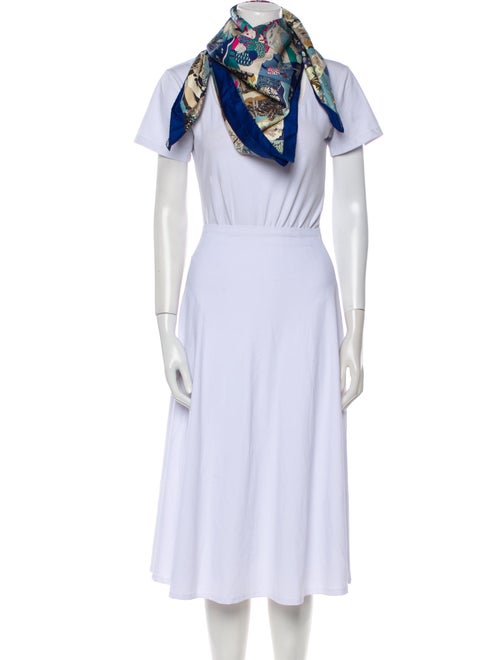 Hermès Tout En Quilt Silk Scarf