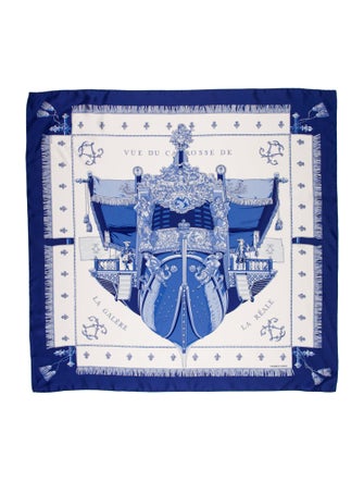 Hermès Vue du Carosse de la Galère la Réale Silk Scarf