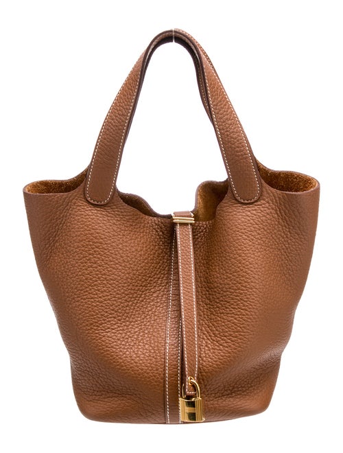 Hermès 2023 Clemence Leather Picotin 22