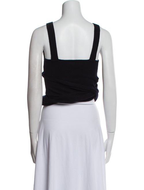 Hermès Cashmere V-Neck Crop Top