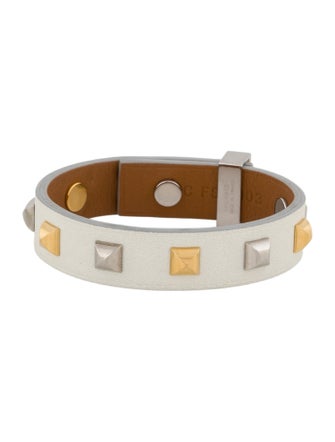 Hermès Mini Dog Clous Carres Wrap Bracelet