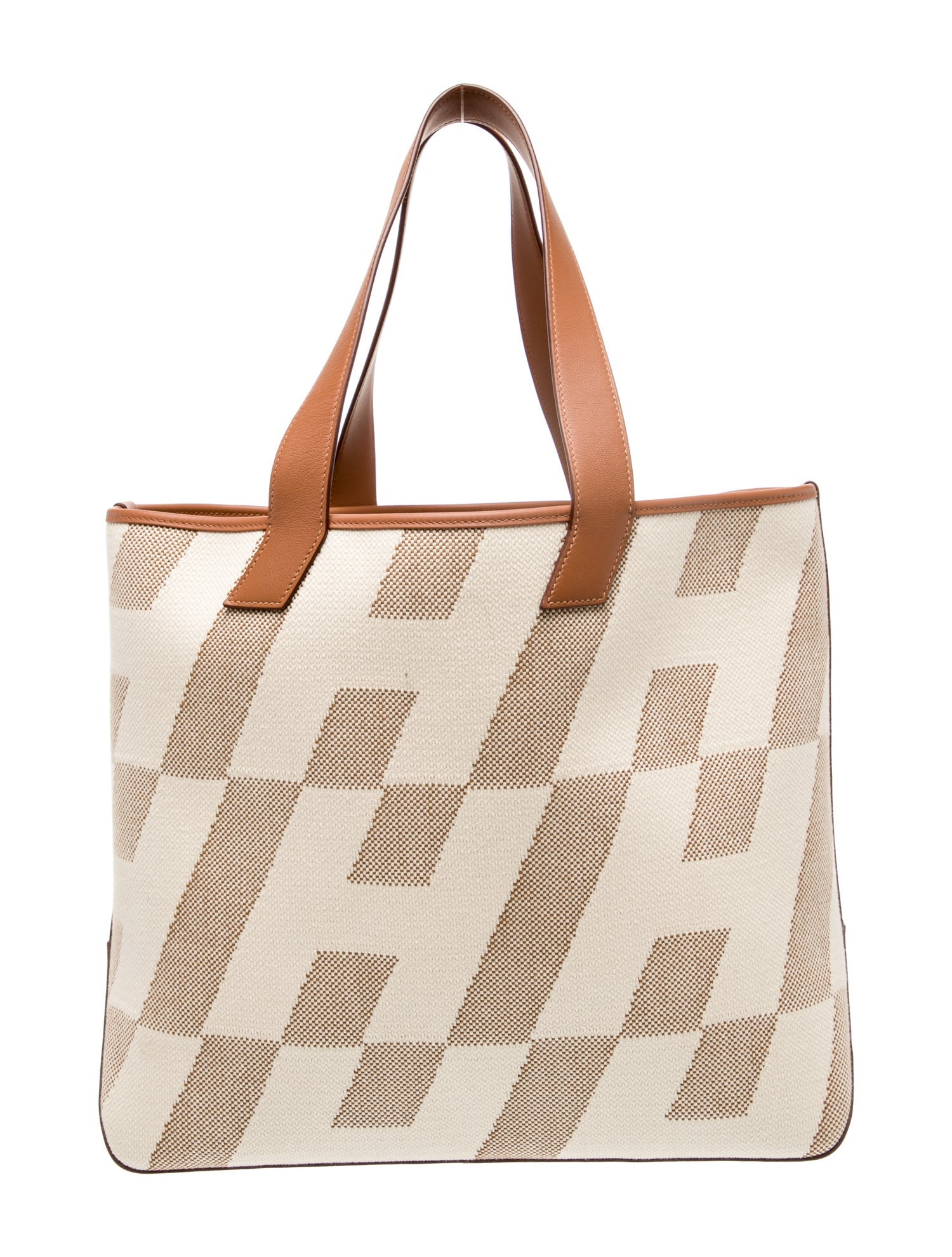 Hermès Toile Cabas H En Bias 40