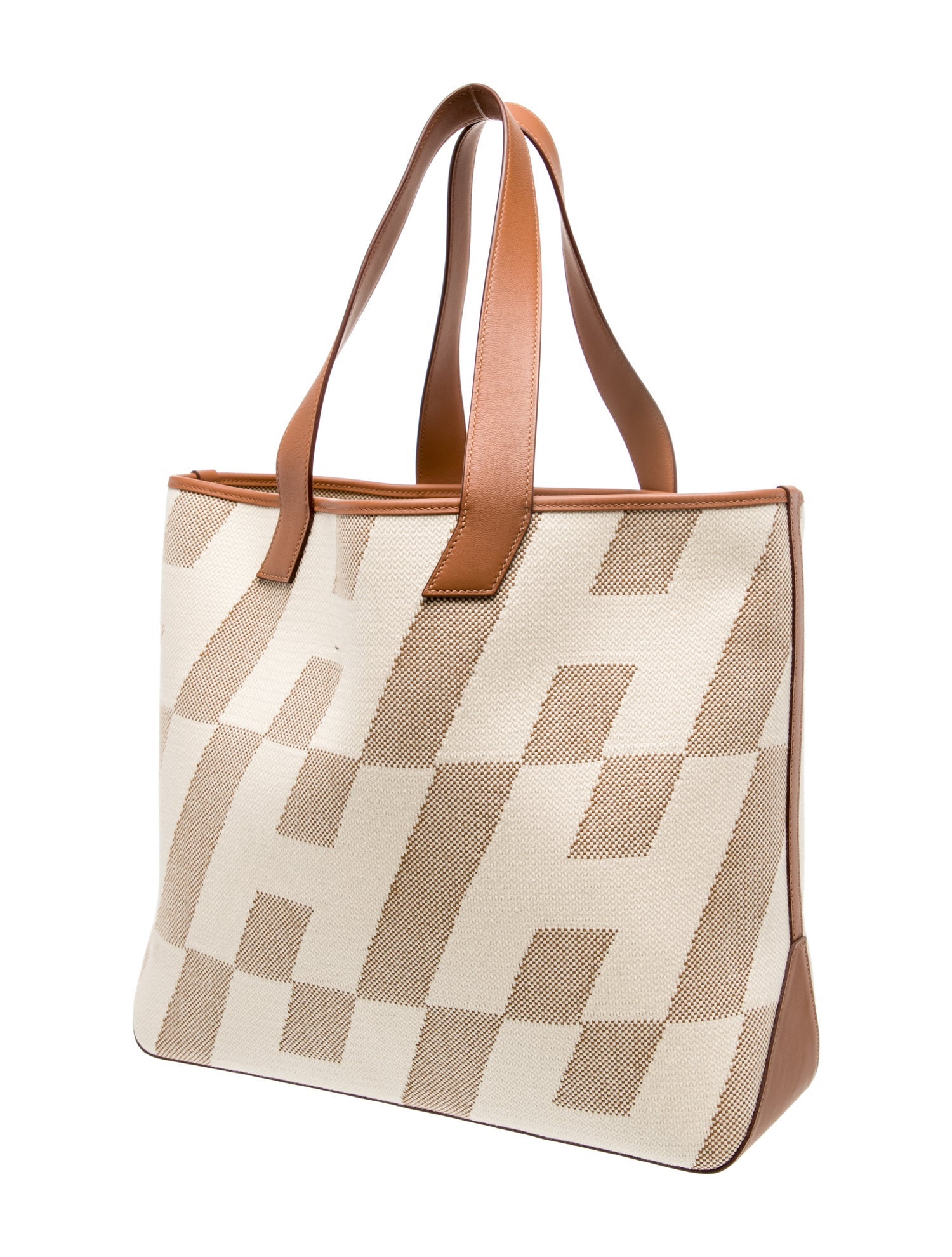 Hermès Toile Cabas H En Bias 40