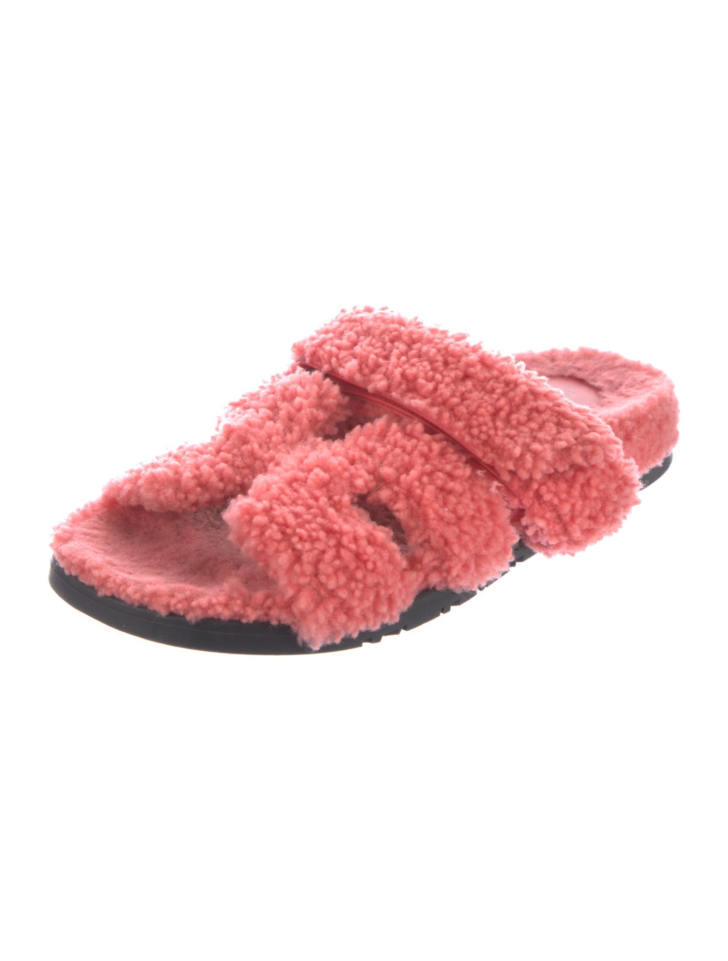 Hermès Chypre Shearling Slides