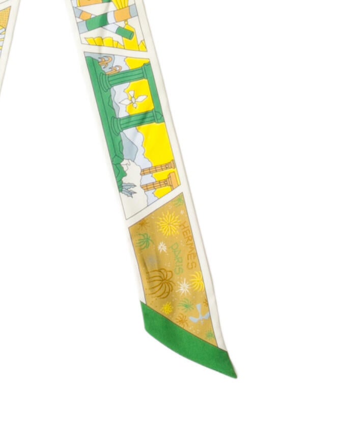 Hermès Factory Suite Silk Twilly Scarf w/ Tags