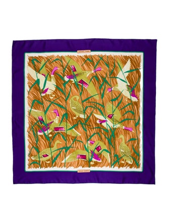 Hermès Cols Verts Silk Scarf