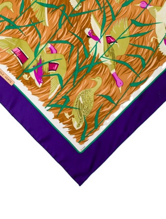 Hermès Cols Verts Silk Scarf