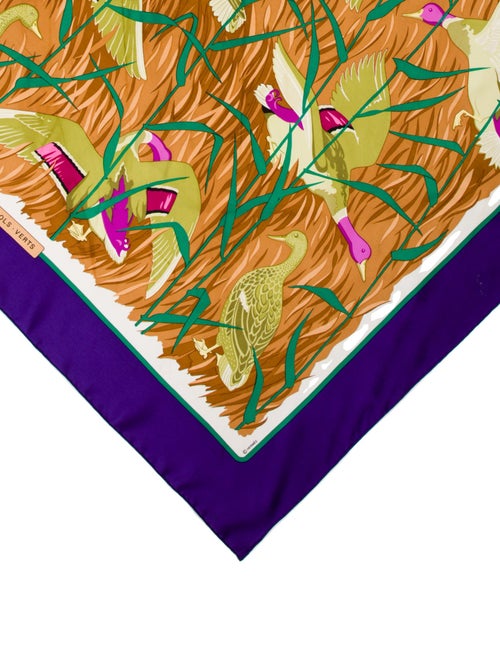 Hermès Cols Verts Silk Scarf