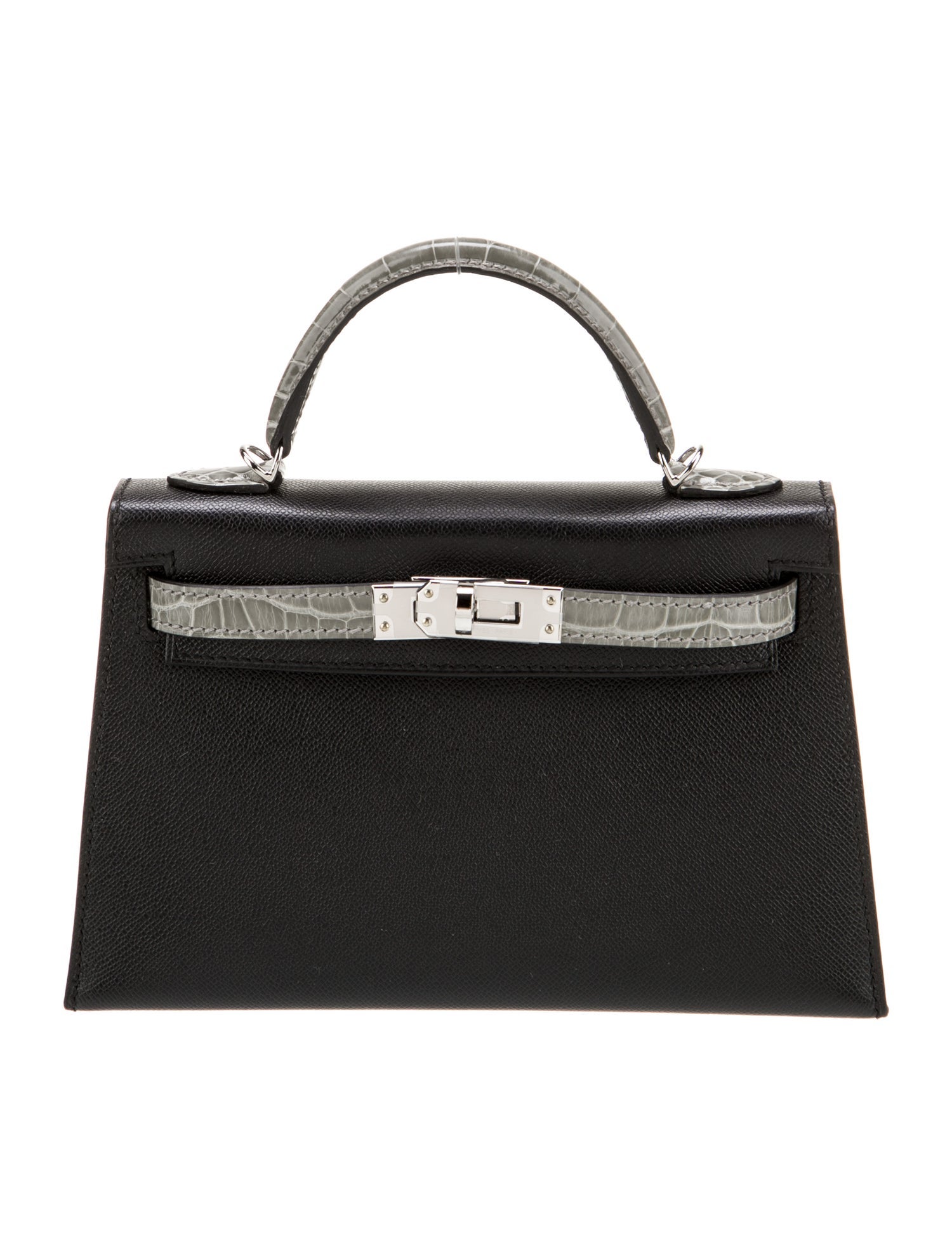 Hermès 2025 Madame & Shiny Alligator Mini Kelly II Touch Sellier 20