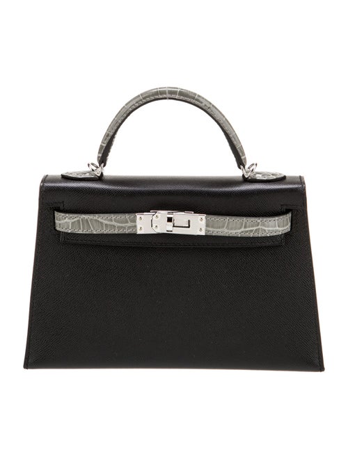 Hermès 2025 Madame & Shiny Alligator Mini Kelly II Touch Sellier 20