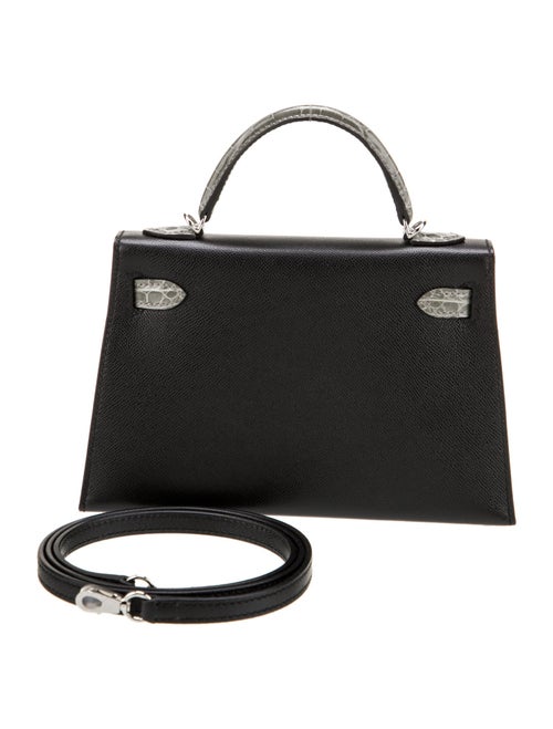 Hermès 2025 Madame & Shiny Alligator Mini Kelly II Touch Sellier 20
