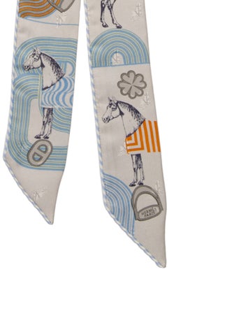 Hermès Garde-Robe Pop Silk Twilly Scarf