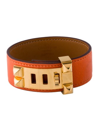 Hermès Leather Collier De Chien 24 Wrap Bracelet