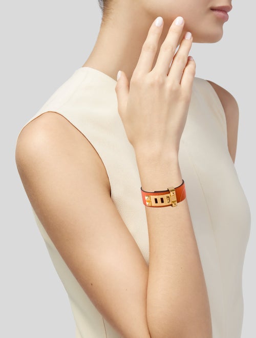 Hermès Leather Collier De Chien 24 Wrap Bracelet