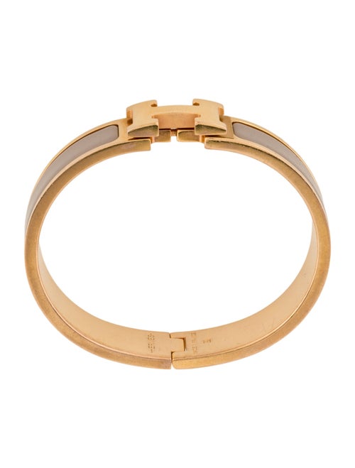 Hermès Enamel Clic H Bangle Bracelet