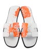 Hermès Oran Peinture Fraiche Calfskin Slides