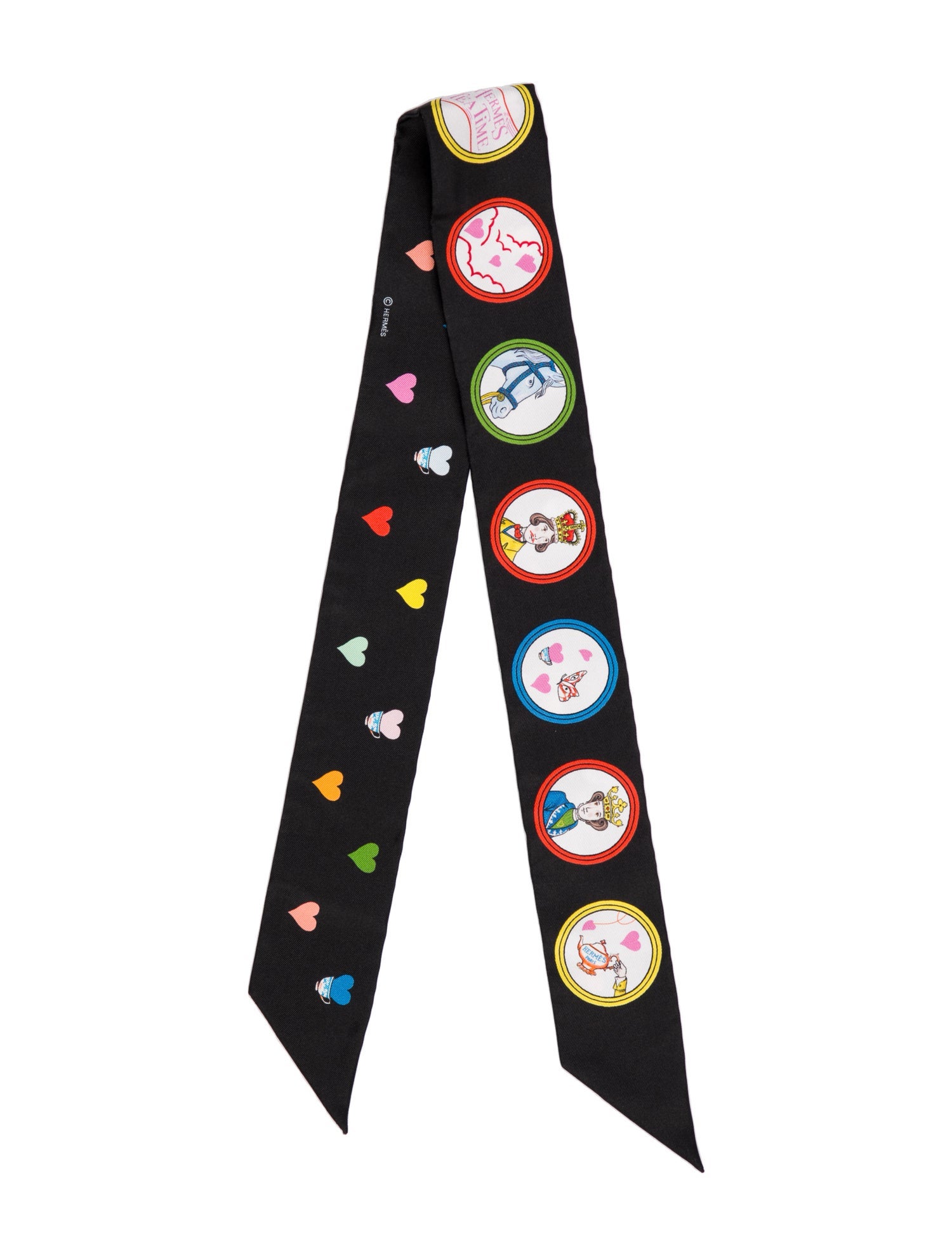 Hermès Tea Time Silk Twilly Scarf