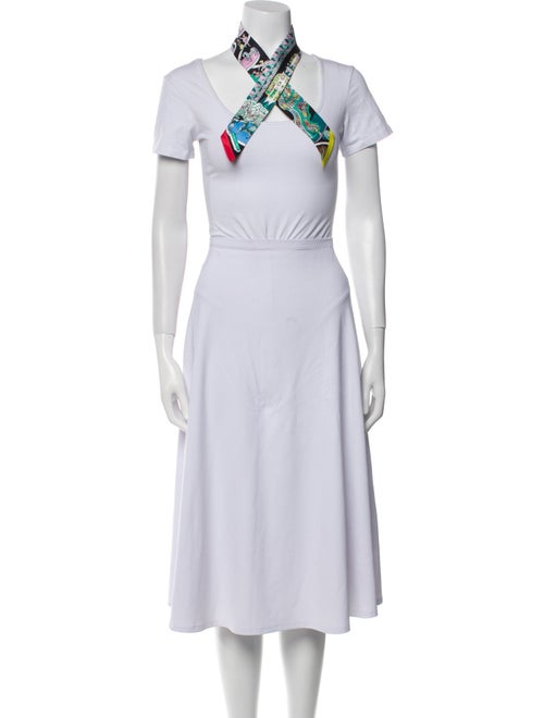 Hermès Exposition Universelle Plumetis Silk Twilly Scarf