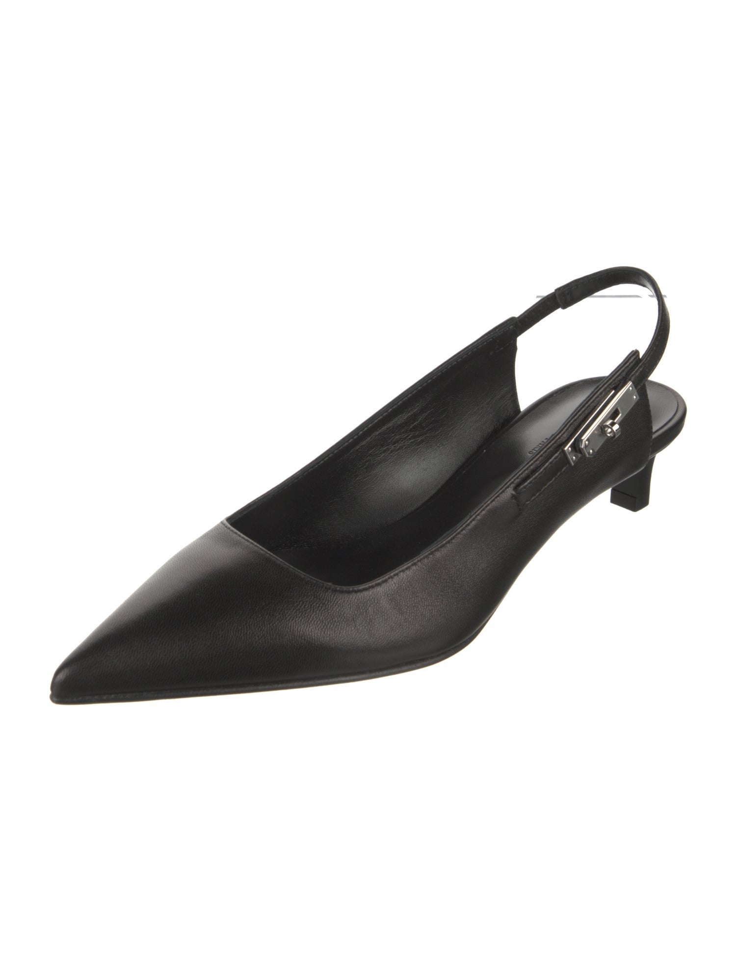 Hermès Lover 40 Leather Slingback Pumps