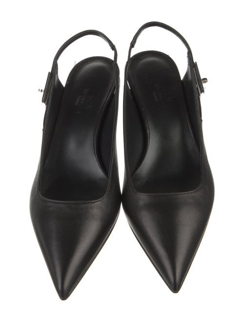 Hermès Lover 40 Leather Slingback Pumps
