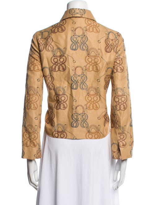 Hermès Linen Printed Evening Jacket