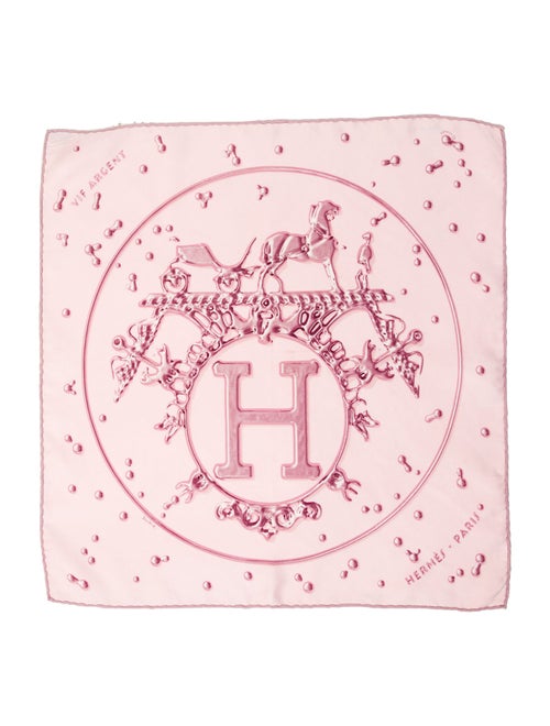 Hermès Vif Argent Silk Scarf