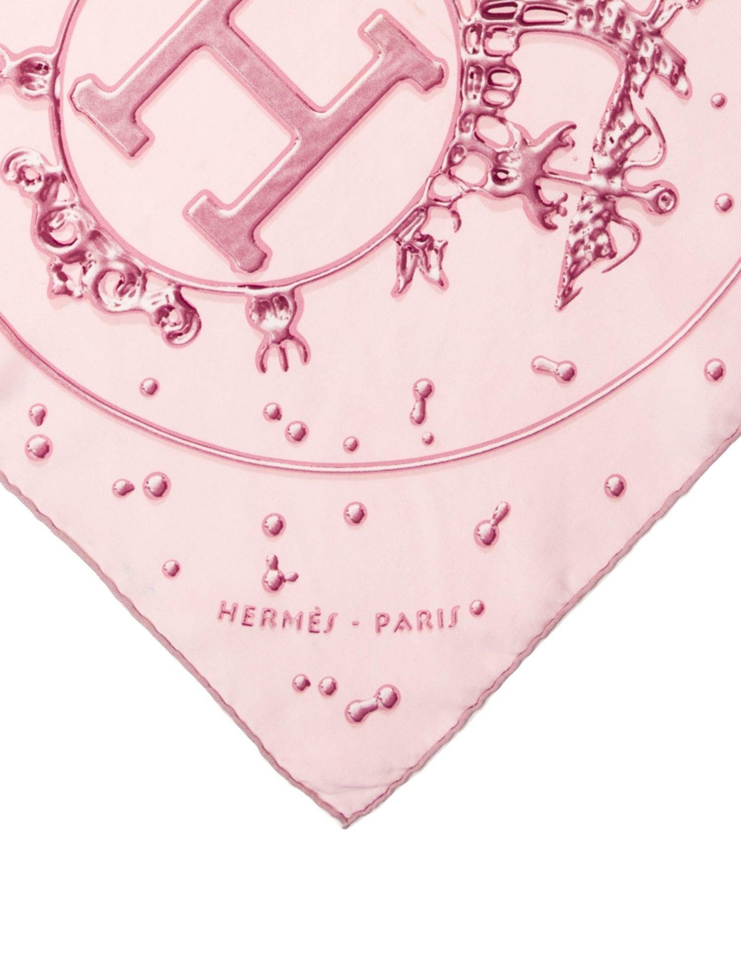 Hermès Vif Argent Silk Scarf