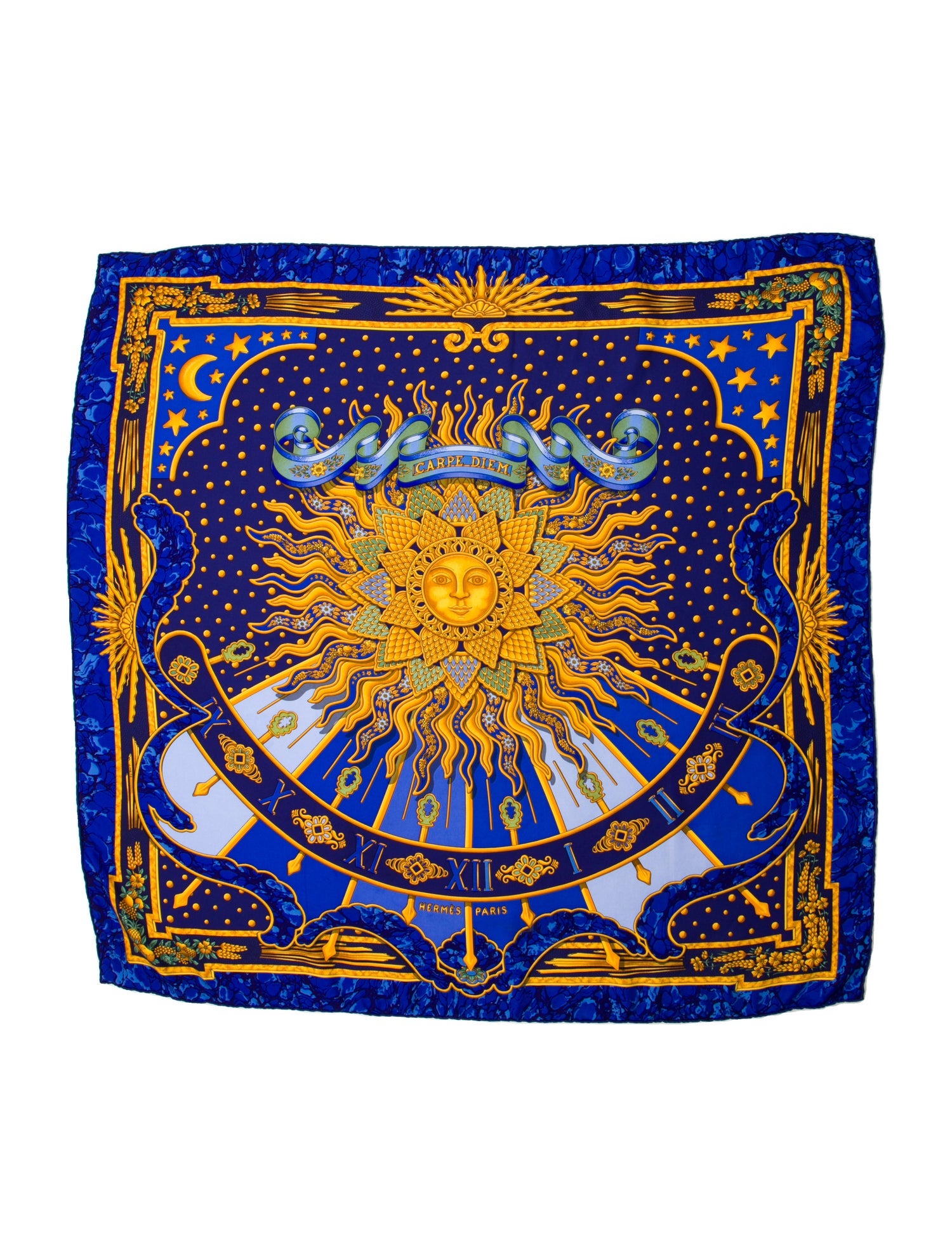 Hermès Carpe Diem Silk Scarf