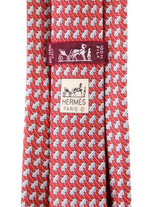 Hermès Silk Patterned Tie