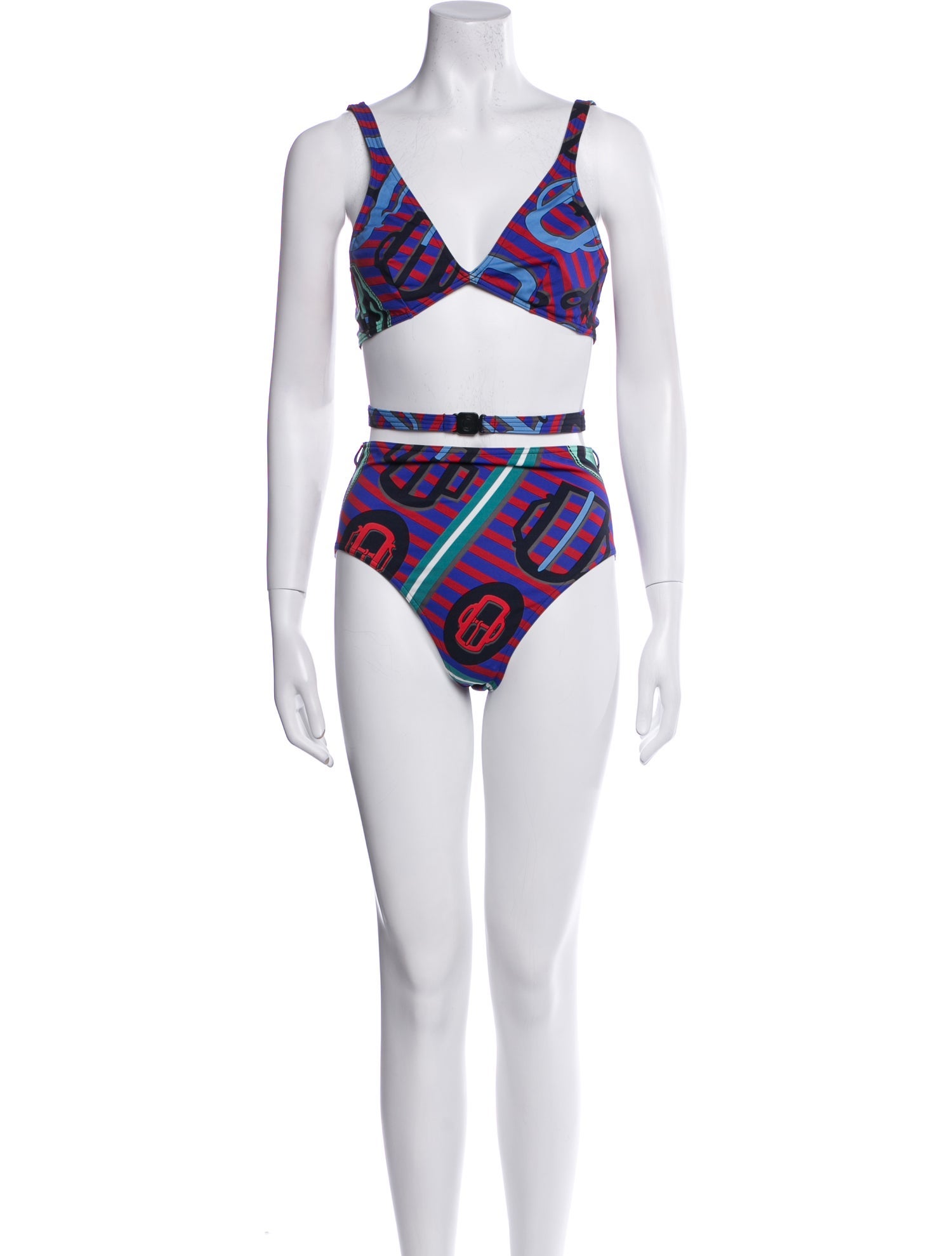 Hermès Printed Bikini w/ Tags
