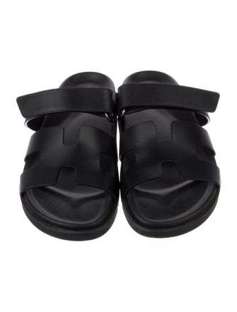 Hermès Chypre Leather Slides