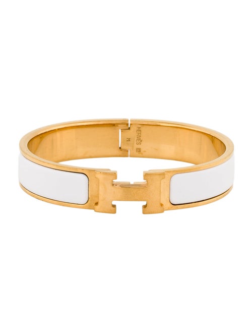 Hermès Enamel Clic H Bangle Bracelet