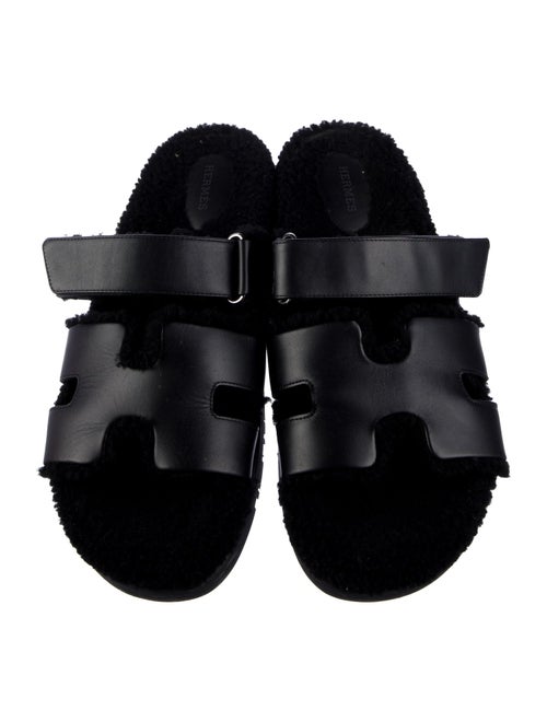 Hermès Chypre Leather Slides